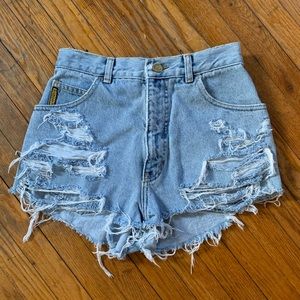 Armani Vintage High Waisted Jean Shorts